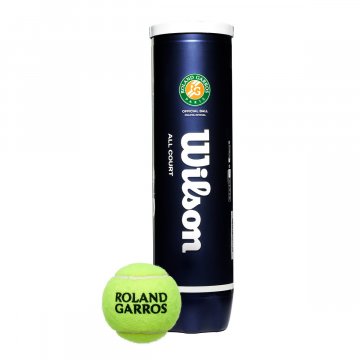Wilson Roland Garros All Court Tennisbälle, 4er Dose, gelb