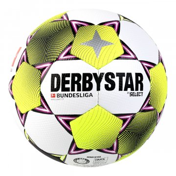 Derbystar Bundesliga Brillant TT Fußball, weiß/pink/gelb