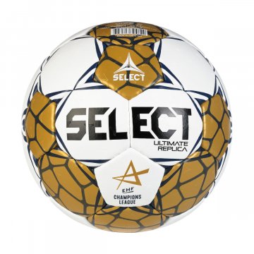 Select Ultimate Replica EHF Champions League v24 Handball, weiß/gold