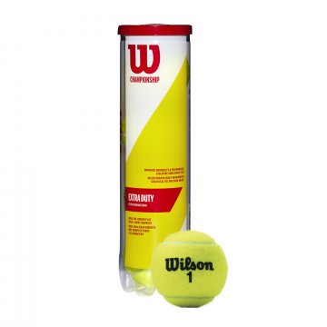Wilson Championship Extra Duty Tennisbälle, 4er Dose, gelb