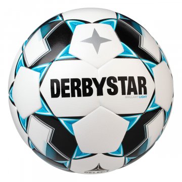 Derbystar Brillant Light DB Fußball, weiß/blau/schwarz