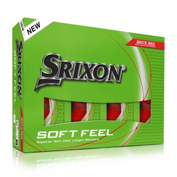 Srixon Soft Feel Golfbälle, 12er Box, rot