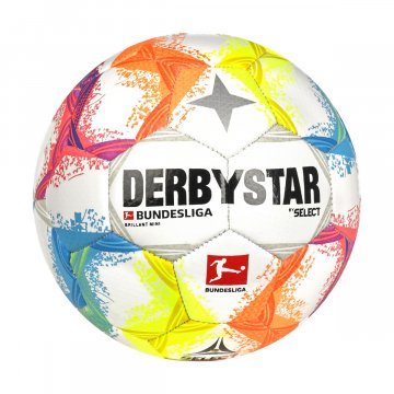 Derbystar Bundesliga Brillant Mini v22 Ball, weiß/bunt