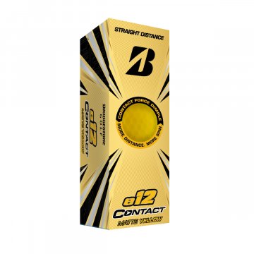 Bridgestone 2021 e12 Contact Golfbälle, 12er Box, gelb