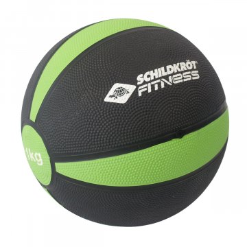 Schildkröt Fitness Medizinball, schwarz/grün