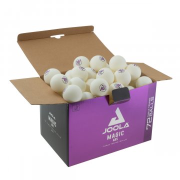 Joola Magic ABS 40+ Tischtennisbälle, 72er Box, weiß