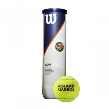 Wilson Roland Garros All Court Tennisbälle, 4er Dose, gelb