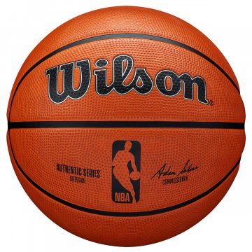 Wilson NBA Authentic Series Outdoor Basketball, braun