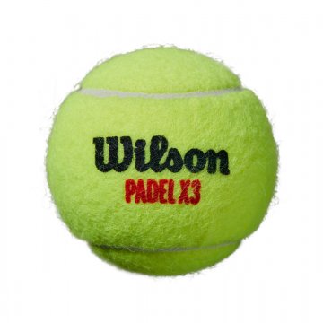 Wilson Padel X3 Padelbälle, 3er Dose, gelb