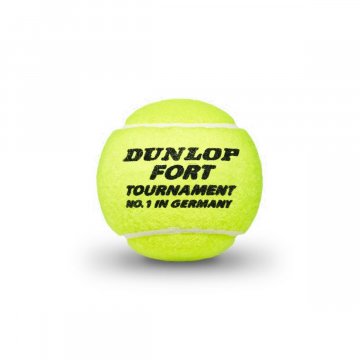Dunlop Fort Tournament Tennisbälle, 4er Dose, gelb