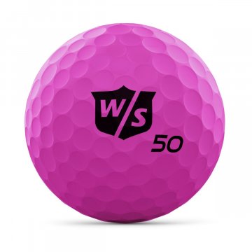 Wilson Staff Fifty Elite Golfbälle, 12er Box, pink