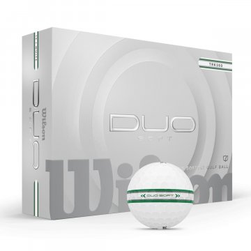 Wilson DUO Soft TRK360 GR Golfbälle, 12er Box, weiß