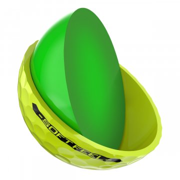 Srixon Soft Feel Golfbälle, 12er Box, gelb