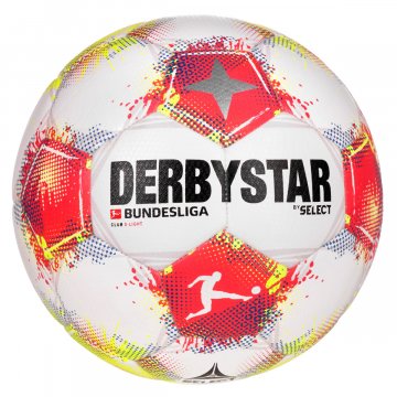Derbystar Bundesliga Club S-Light v25 Fußball, weiß/rot/gelb