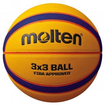 Molten B33T5000 Libertria 3x3 Basketball, gelb/blau/orange