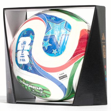 adidas WM26 Trionda Pro Fußball, weiß/blau/rot/grün