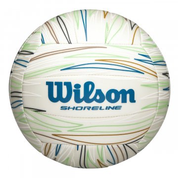 Wilson Shoreline Gen Green Beachvolleyball, weiß/bunt