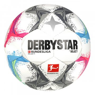 Derbystar Bundesliga Brillant TT v22 Fußball, weiß/bunt