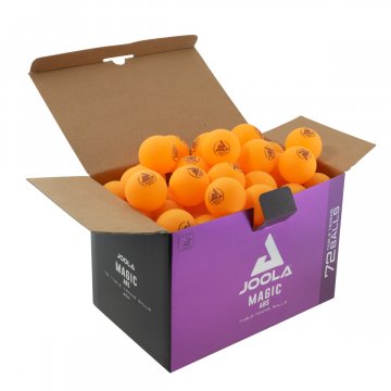 Joola Magic ABS 40+ Tischtennisbälle, 72er Box, orange