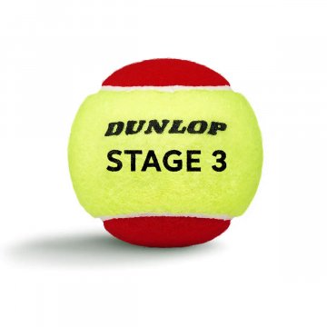 Dunlop Stage 3 Tennisbälle, 12er Box, gelb/rot