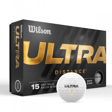Wilson Ultra Distance Golfbälle, 15er Box, weiß