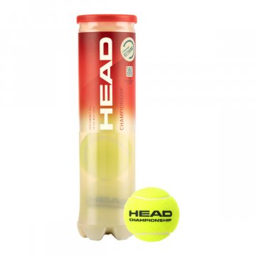 HEAD Championship Tennisbälle, 4er Dose, gelb