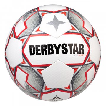 Derbystar Apus S-Light Fußball, weiß/grau/rot
