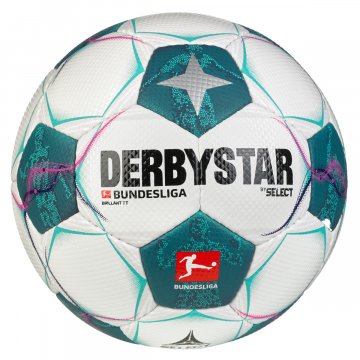 Derbystar Bundesliga Brillant TT v24 Fußball, weiß/grün