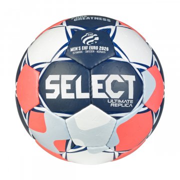 Select Ultimate Replica EHF EURO MEN v26 Handball, blau/rot