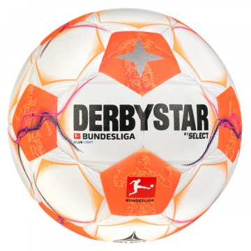 Derbystar Bundesliga Club Light v24 Fußball, weiß/orange