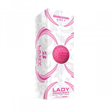 Bridgestone 2021 Lady Precept Golfbälle, 12er Box, pink