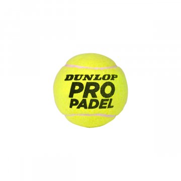 Dunlop Pro Padel Padelbälle, 3er Dose, gelb