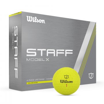 Wilson Staff Model X Golfbälle, 12er Box, gelb