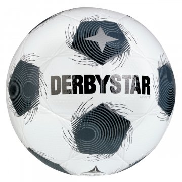 Derbystar Apus TT DB v25 Fußball, weiß/schwarz