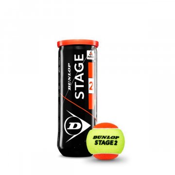 Dunlop Stage 2 Orange Tennisbälle, 3er Dose, gelb