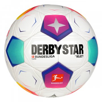 Derbystar Bundesliga Player v23 Fußball, weiß/bunt