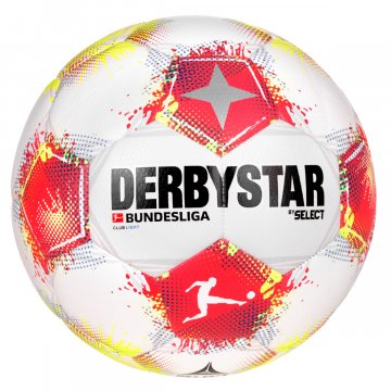 Derbystar Bundesliga Club Light v25 Fußball, weiß/rot/gelb