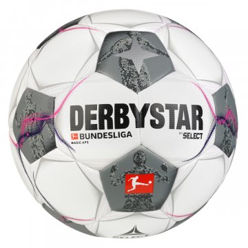Derbystar Bundesliga Magic APS v24 Fußball, weiß/grau