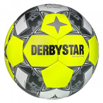 Derbystar Brillant TT AG v24 Fußball, gelb/silber
