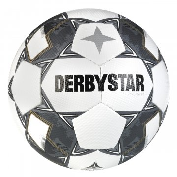 Derbystar Brillant TT v24 Fußball, weiß/silber