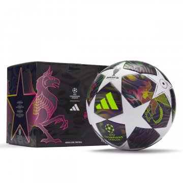 adidas UCL Final League 25/26 Fußball, Box, violett/weiß/gelb