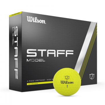 Wilson Staff Model Golfbälle, 12er Box, gelb