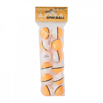 Joola Spinball Tischtennisbälle, 12er Pack, weiß/orange