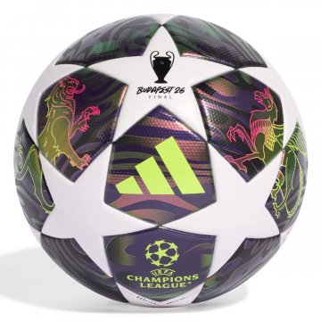 adidas UCL Final League 25/26 Fußball, Box, violett/weiß/gelb