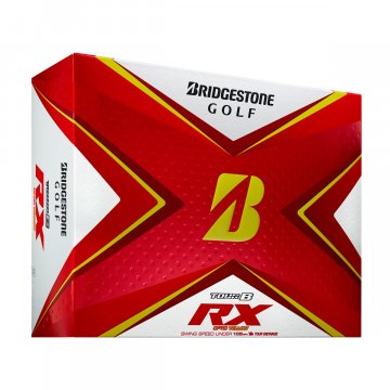 Bridgestone 2020 Tour B RX Golfbälle, 12er Box, gelb