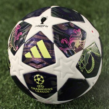 adidas UCL Final Pro 25/26 Fußball, violett/weiß/gelb
