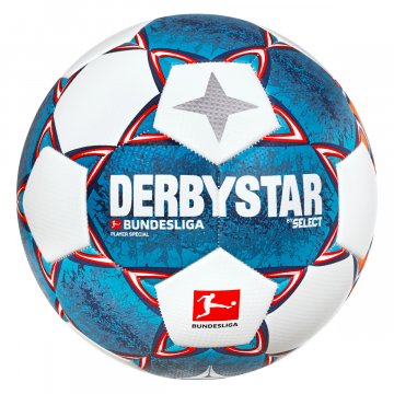 Derbystar Bundesliga Player Special v21 Fußball, weiß/orange/blau