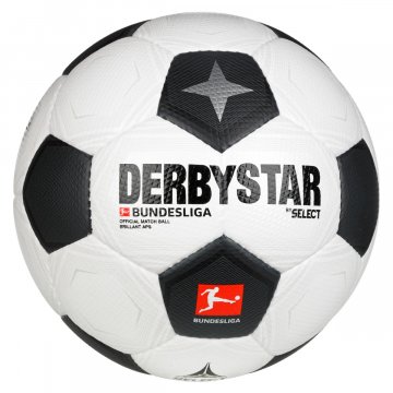 Derbystar Bundesliga Brillant APS Classic v23 Fußball, weiß/schwarz