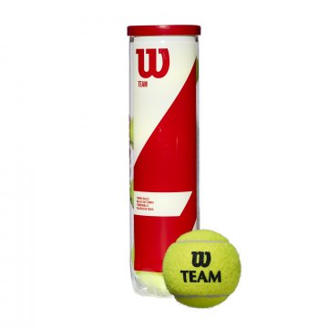 Wilson Team W Practice Tennisbälle, 4er Dose, gelb