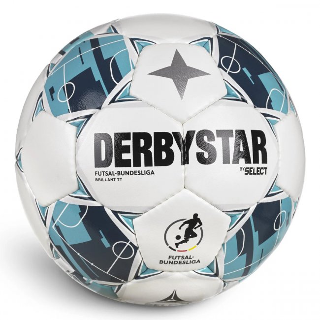 Derbystar Futsal-Bundesliga Brillant TT v26 Futsalball, weiß/blau/grau